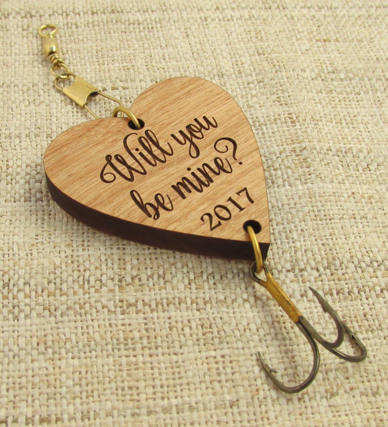 Valentine's Day Fishing Lure Will You Be Mine Valentine's Day Gift Fishing Hook for Husband, Boyfriend, Daddy, Grandpa image 4