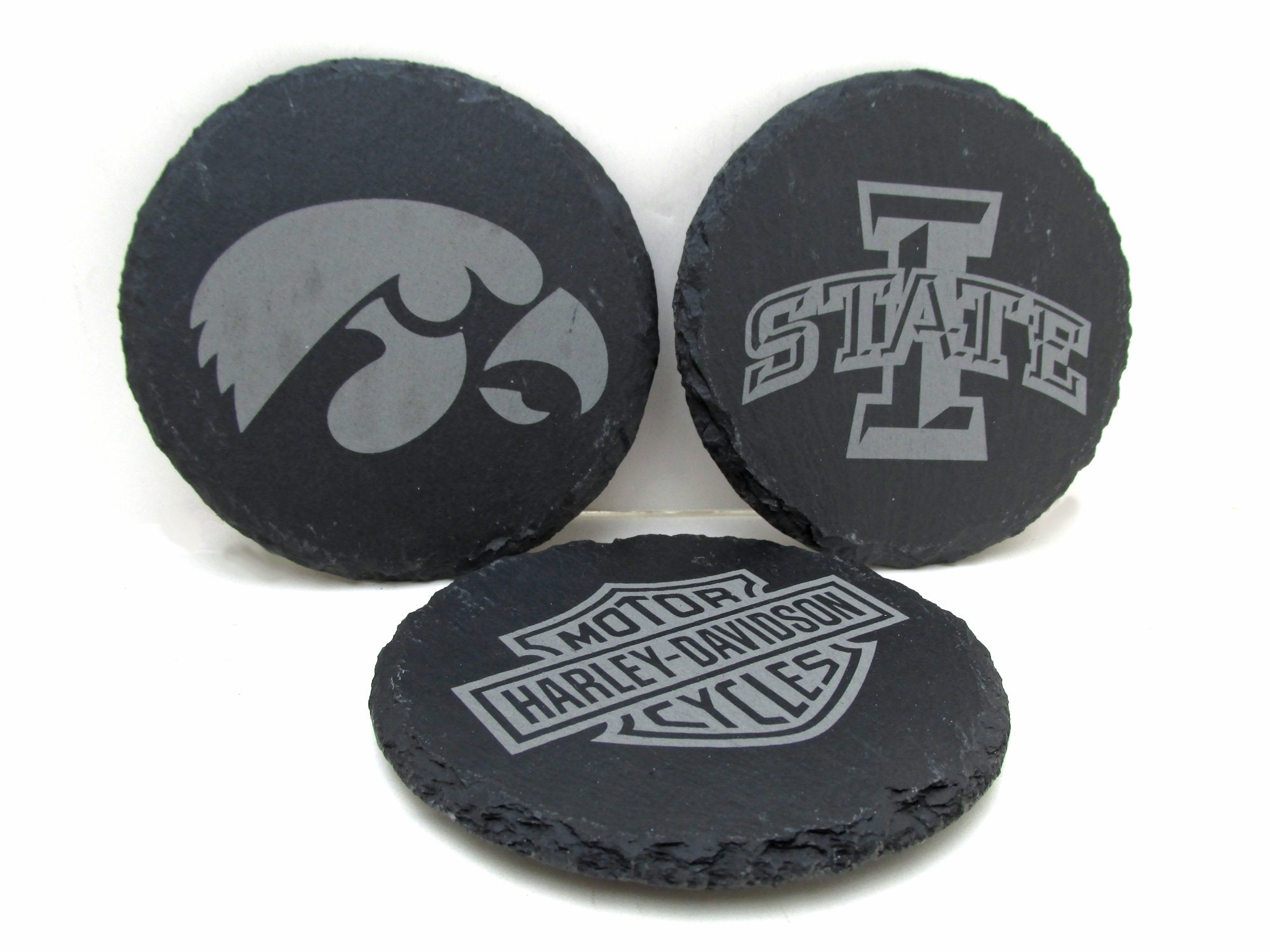 Sports Coasters Solid Slate Coasters Logo Coasters Team Etsy