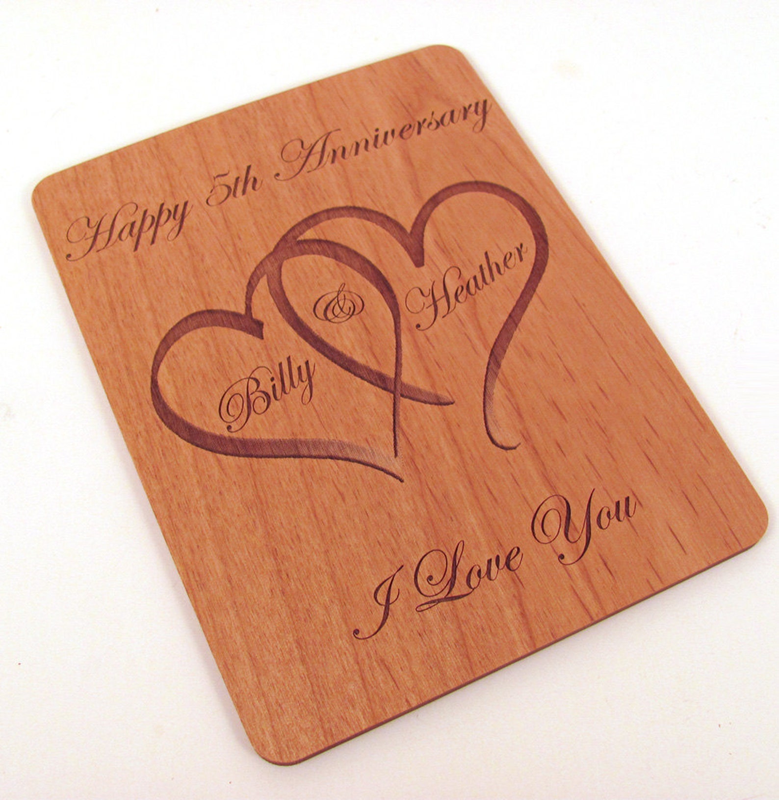 5 year anniversary wood gift ideas for her