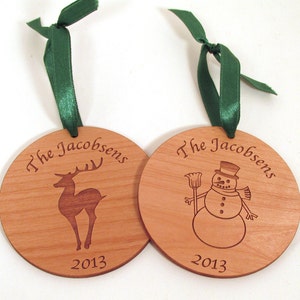 Personalized Wooden Ornament Family Tree Custom Ornament Choose Your Design image 2