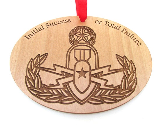 EOD Crab Wood Christmas Ornament - Wooden Military Christmas Gift