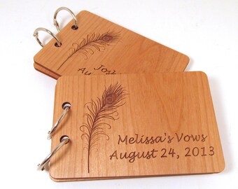 Wooden Vow Books - Wedding Books I Do - Set of 2