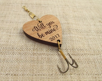 Valentine's Day Fishing Lure - Will You Be Mine Valentine's Day Gift - Fishing Hook for Husband, Boyfriend, Daddy, Grandpa