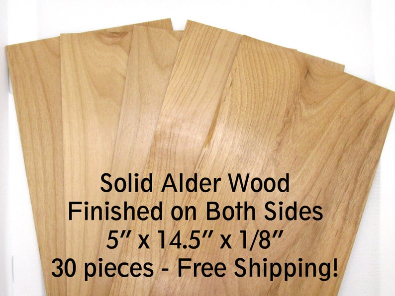 Alder Wood Sheet Solid Wood Sheet Stock Laser Ready Etsy