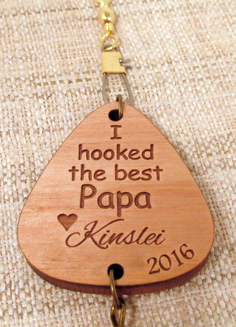 Father's Day Fishing Lure Personalized Father's Day Gift Fishing Hook for Grandpa, Papa, Dad, Daddy, Papi, Poppy image 4