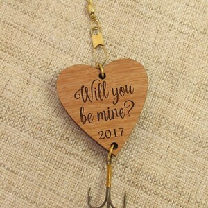 Valentine's Day Fishing Lure Will You Be Mine Valentine's Day Gift Fishing Hook for Husband, Boyfriend, Daddy, Grandpa image 3