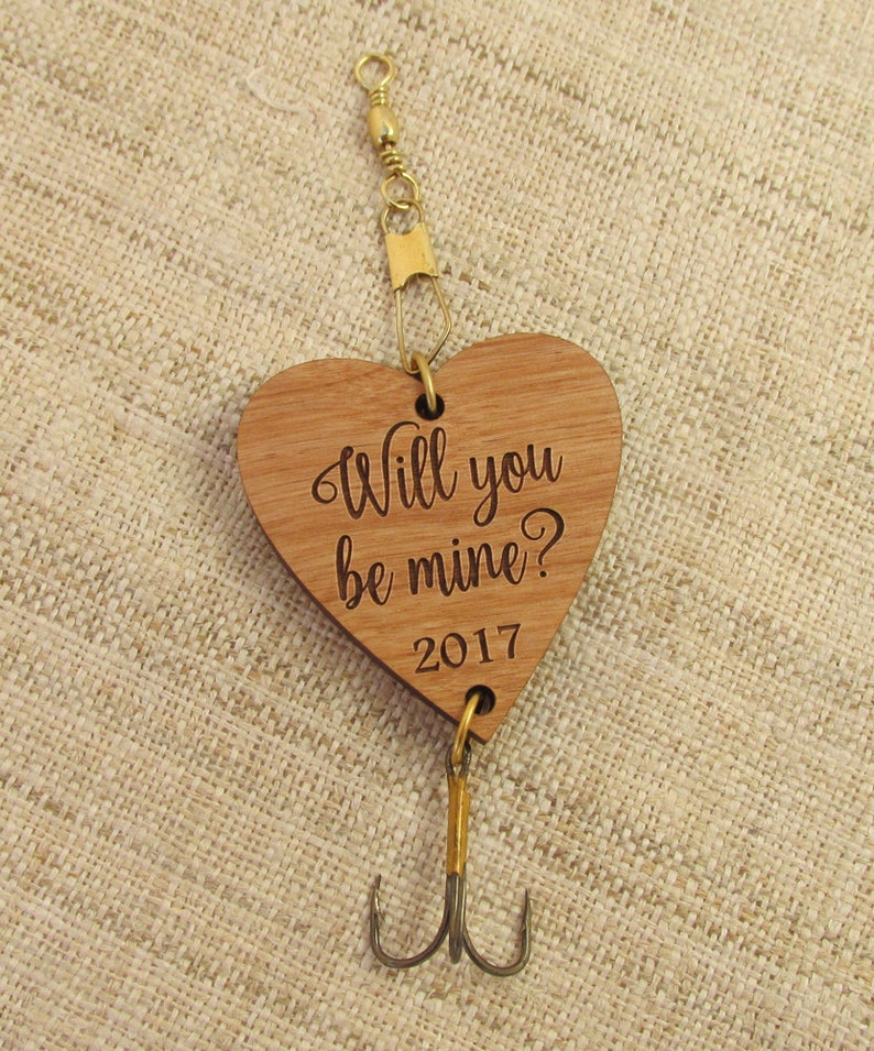 Valentine's Day Fishing Lure Will You Be Mine Valentine's Day Gift Fishing Hook for Husband, Boyfriend, Daddy, Grandpa image 3