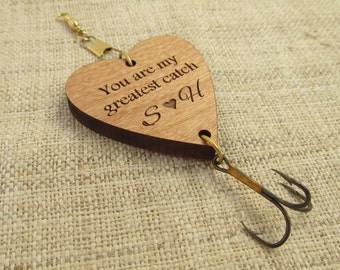 Anniversary or Wedding Fishing Lure - You Are My Greatest Catch Fishing Gift - Fishing Hook for Husband, Boyfriend, Daddy, Grandpa