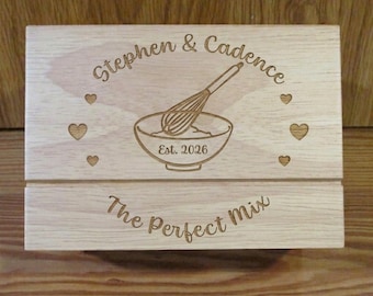 Personalized Recipe Box - Mixing Bowl - The Perfect Mix