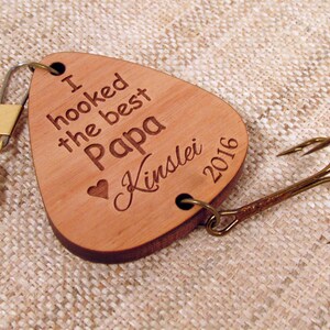 Father's Day Fishing Lure Personalized Father's Day Gift Fishing Hook for Grandpa, Papa, Dad, Daddy, Papi, Poppy image 5