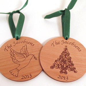 Personalized Wooden Ornament Family Tree Custom Ornament Choose Your Design image 3