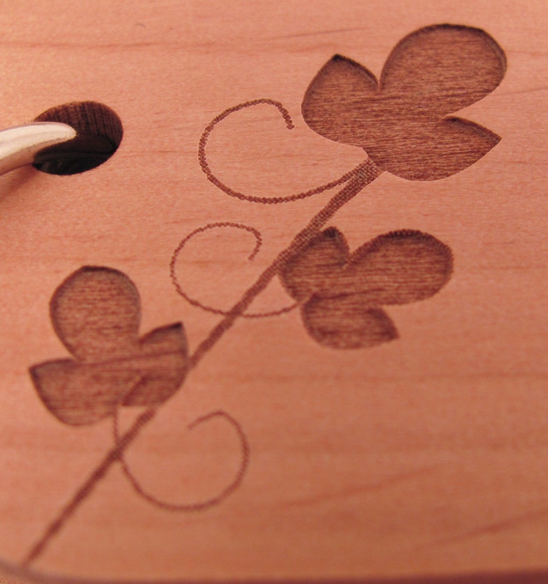 Wooden Wedding Guest Book Leafy Vine Design Etsy