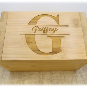 Personalized Recipe Box - Wedding Recipe Box - Custom Wood Recipe Holder