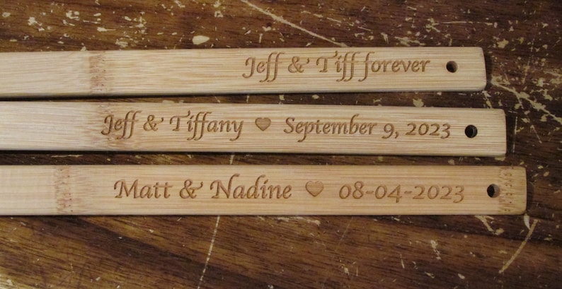 Personalized Engraved Spatula Wood and Silicone Scraper 1 Spatula image 6