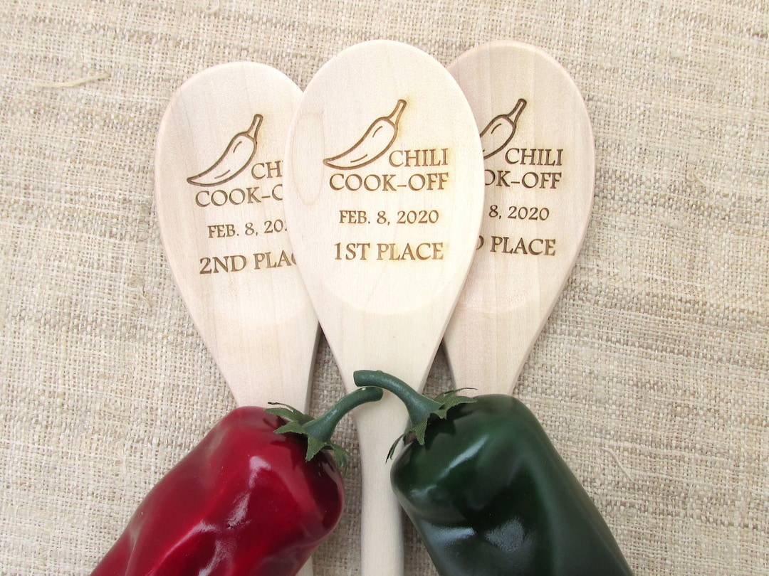 Chili Cookoff Spoon Chili Cook-off Wooden Spoon Personalized Chili