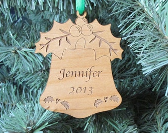 Wooden Bell Ornament - Personalized Christmas Ornament