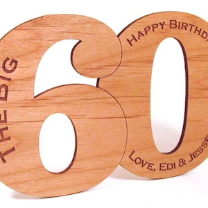 Carte d’anniversaire en bois - Carte découpée en bois - Tout âge