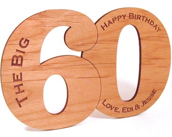 Wooden Birthday Card - Wood Cut Card - Any Age