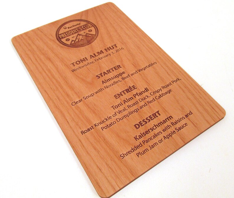 Wooden Menus Wedding Menus Rustic Wood Table Menus Etsy