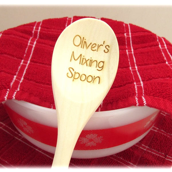 Personalized Wooden Spoon - Mixing Spoon - Christmas Cookie Mixing Spoon (1 spoon)