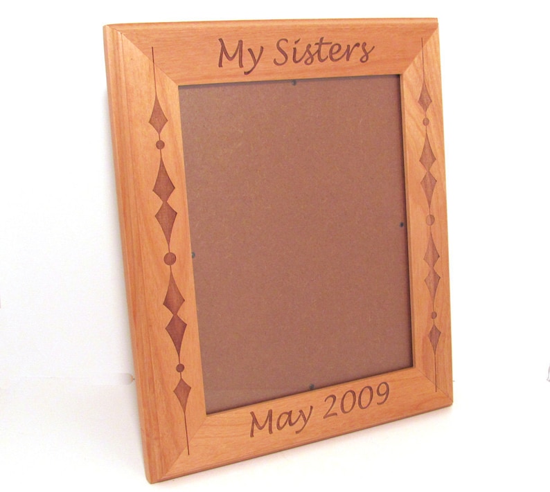 Custom Engraved Wood Picture Frame 8x10 Etsy