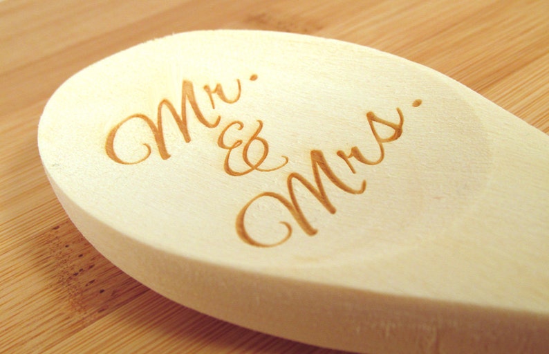 Personalized Wooden Spoon Engraved Custom Wooden Spoon 1 spoon image 2