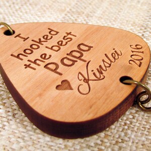 Father's Day Fishing Lure Personalized Father's Day Gift Fishing Hook for Grandpa, Papa, Dad, Daddy, Papi, Poppy image 2