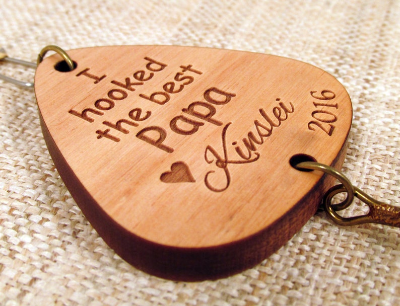 Father's Day Fishing Lure Personalized Father's Day Gift Fishing Hook for Grandpa, Papa, Dad, Daddy, Papi, Poppy image 2