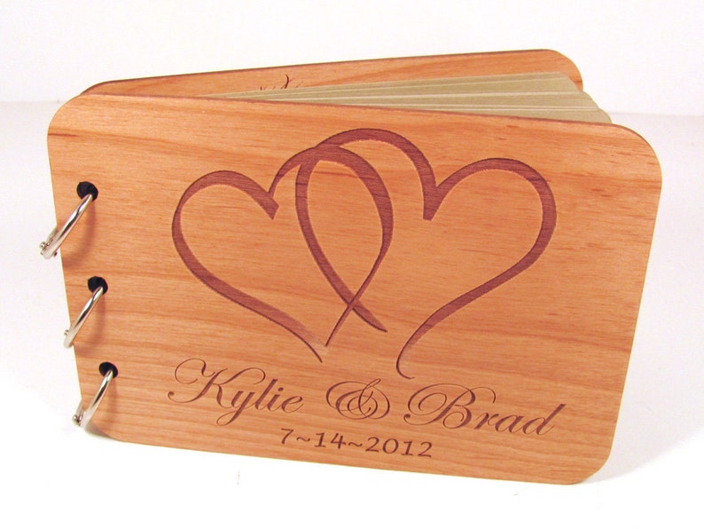 Personalized Wedding Guest Book Photo Album Double Etsy