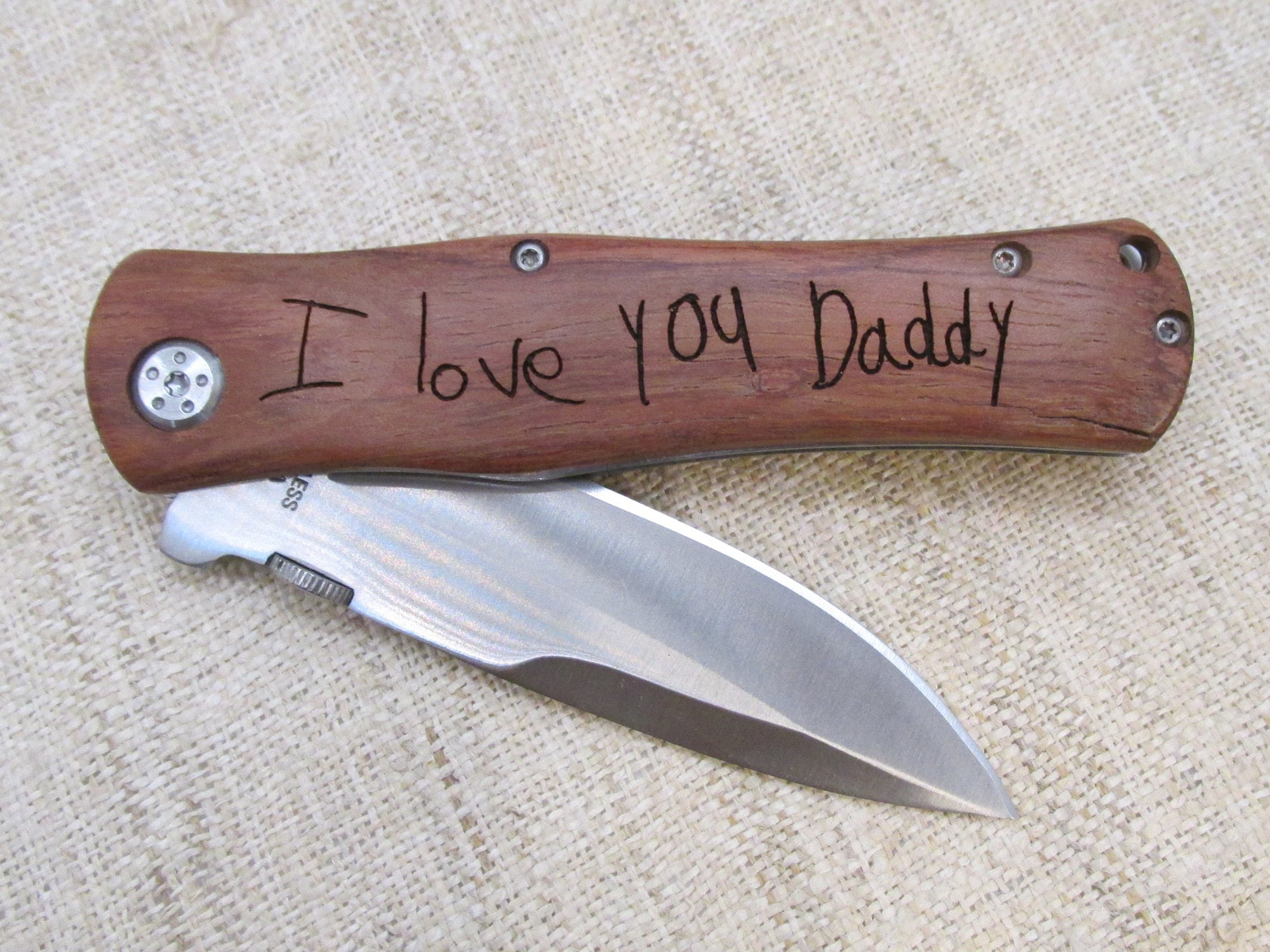 Personalized Father's Day Knife with your Handwriting Etsy