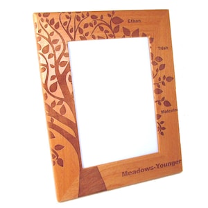 Wooden Picture Frame - Family Tree - Tree of Life - Choose Your Size