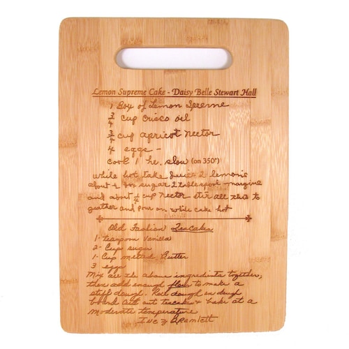 5, 6 or 7 Cutting Boards with Same Handwritten hotsell Recipe