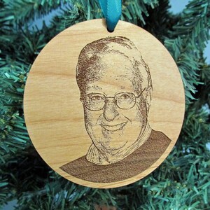 Memorial Photo Ornament Christmas Ornament for Loved Ones Personalized Photo Memorial Ornament image 2