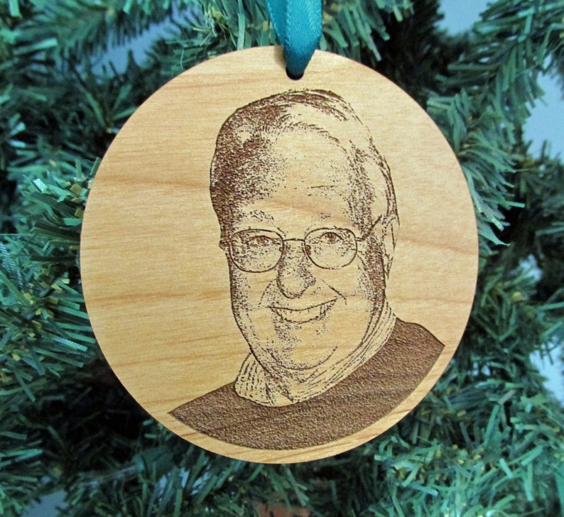 Memorial Photo Ornament Christmas Ornament for Loved Ones Personalized Photo Memorial Ornament image 2