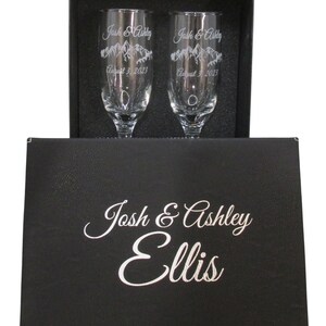 Personalized Anchor Champagne Flutes Wedding Toasting Flutes Set of 2 image 5