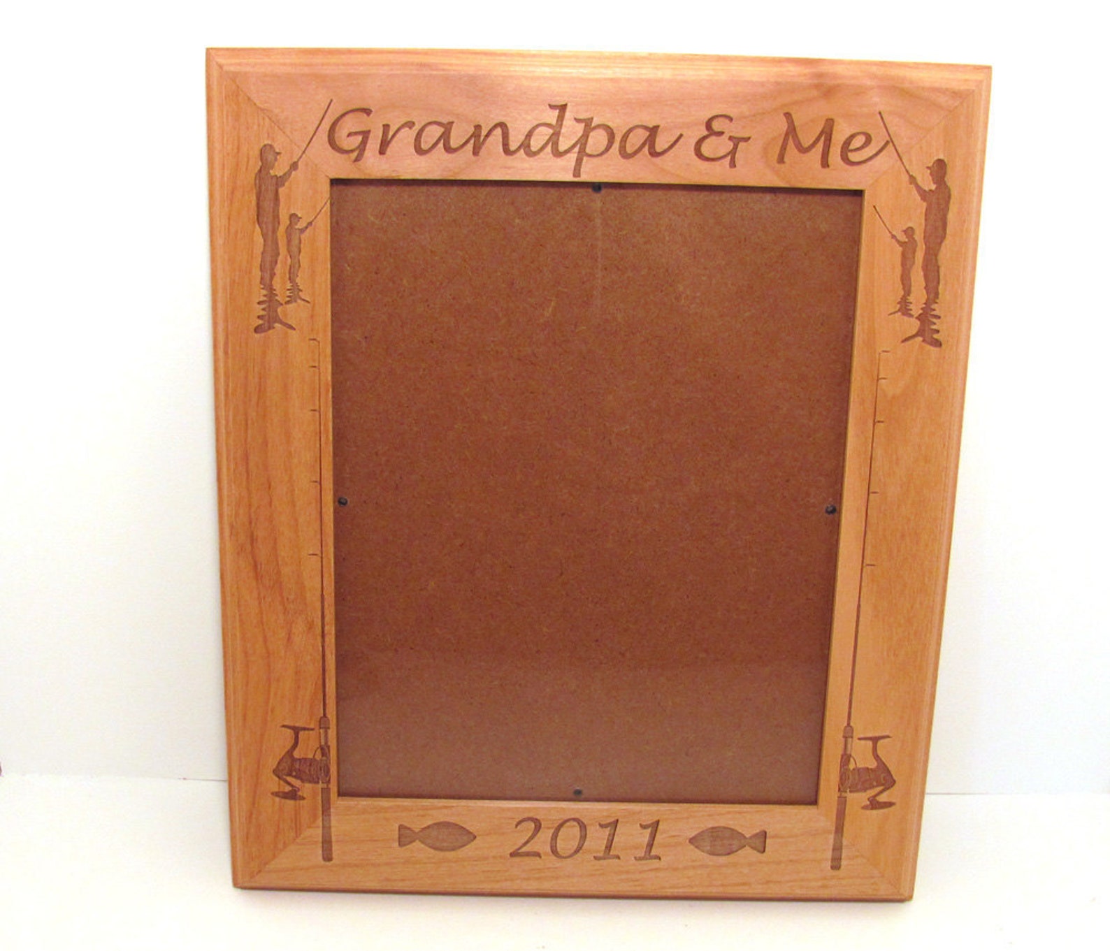 Custom Engraved Wood Picture Frame 8x10 Etsy