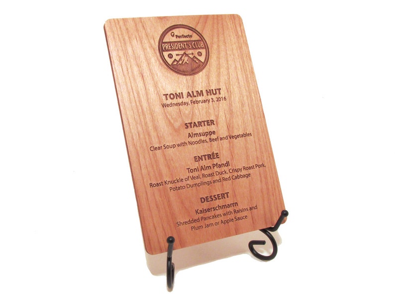 Wooden Menus Wedding Menus Rustic Wood Table Menus Etsy