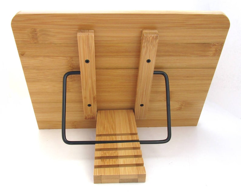 Personalized Book Stand Engraved Bamboo Recipe Stand Etsy