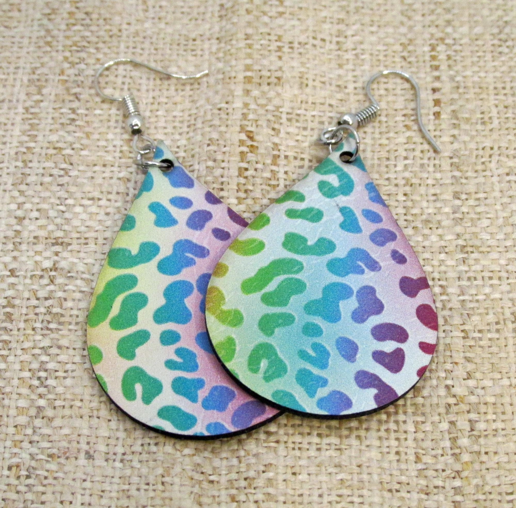 Leather Earrings Paparazzi Once A Cheetah Always A Cheetah Frank