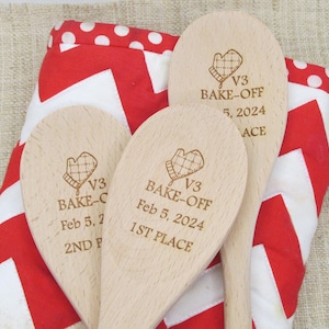 Bake Off Spoon - Personalized Wooden Spoon - Wood Spoon Award (1 spoon)