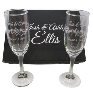 Personalized Anchor Champagne Flutes Wedding Toasting Flutes Set of 2 image 7