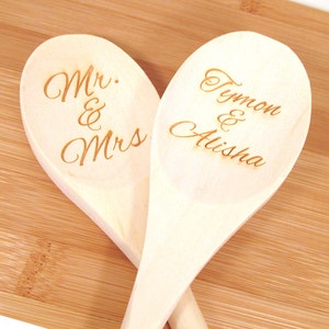 Personalized Wooden Spoon Engraved Custom Wooden Spoon 1 spoon image 1