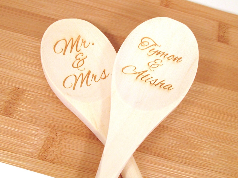 Personalized Wooden Spoon Engraved Custom Wooden Spoon 1 spoon image 1