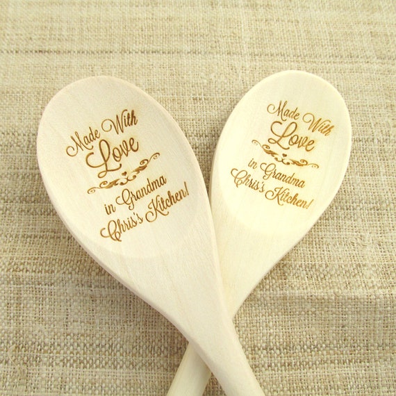 Cuillère En Bois Gravée 'Je T'aime' Ernestine - Cadeau Saint-Valentin Original - Acacia Naturel