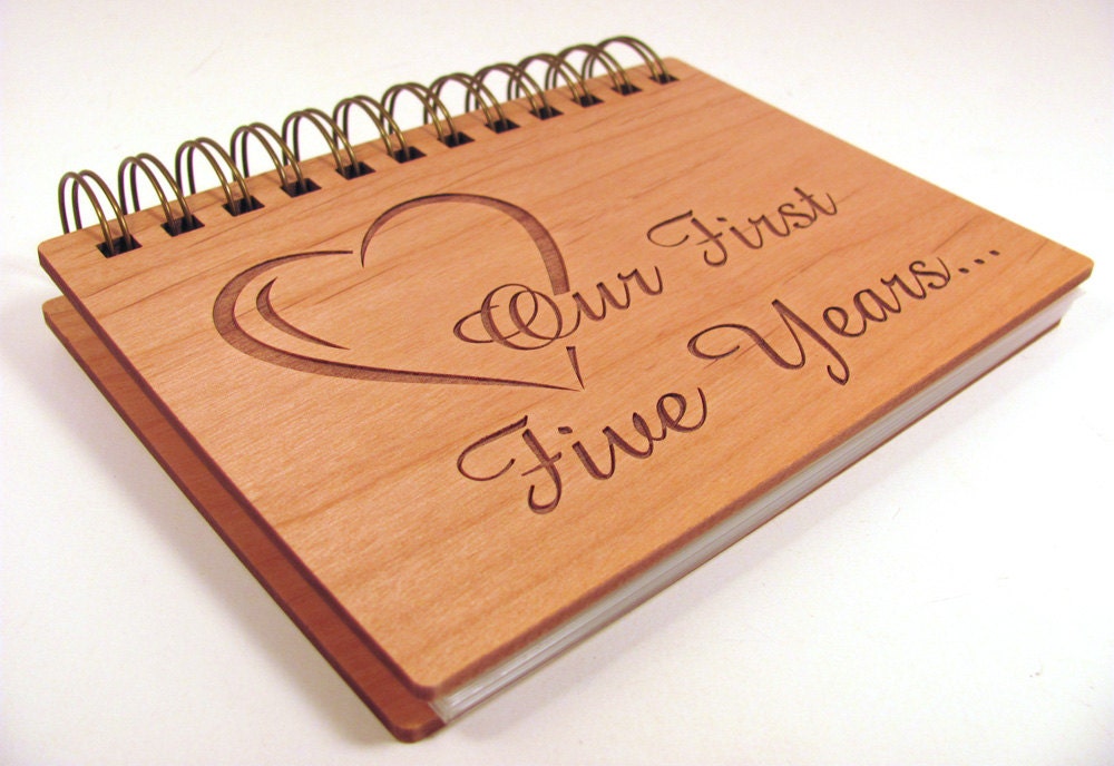 『1年保証』 Anniversary Photo Album - 5 Year Anniversary - Wood アイドル