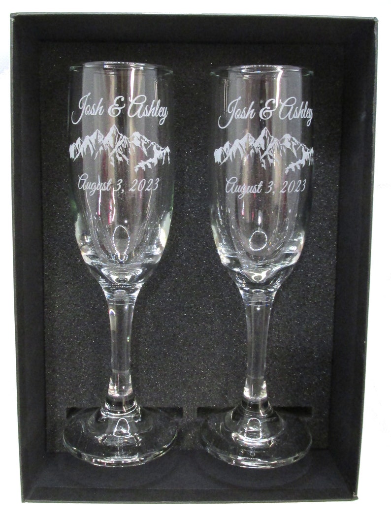 Personalized Anchor Champagne Flutes Wedding Toasting Flutes Set of 2 image 8
