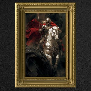 St. George Print Historical Myth Art St. George Fighting With Dragon ...