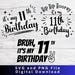 11th Birthday SVG Bundle: Party Designs (digital Download) - Etsy