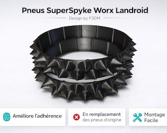SuperSpyke Worx Landroid Tires