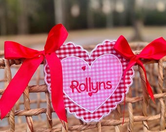 Alla hjärtans dag-korgetiketter